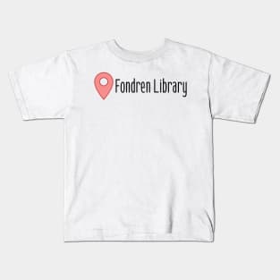 Location: Fondren Library Kids T-Shirt